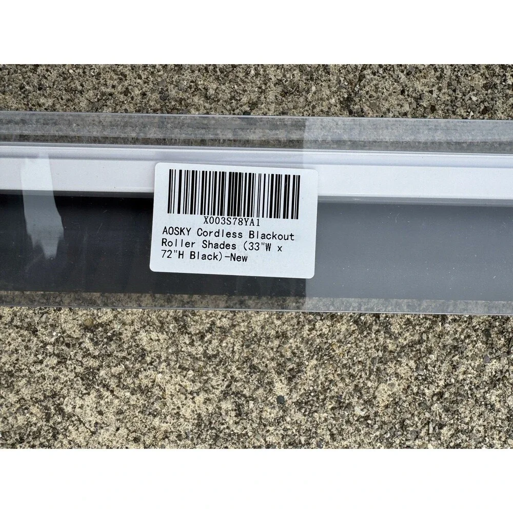 AOSKY Cordless roller blind Blackout roller shade 33” x 72
